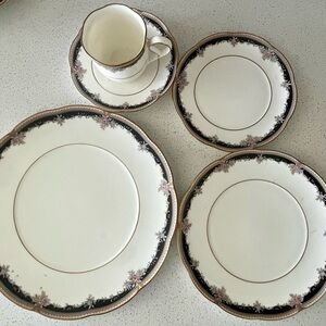 Classic Ivory and Gold Dinnerware Set